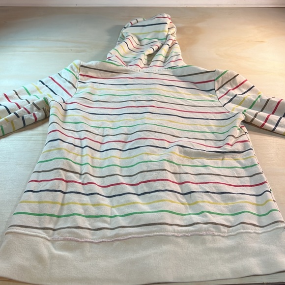 Forever Striped Embroidered sparkle Star sweatshirt Sz M - Picture 9 of 9